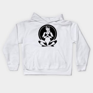 Yoga Meditation Woman 02 Kids Hoodie